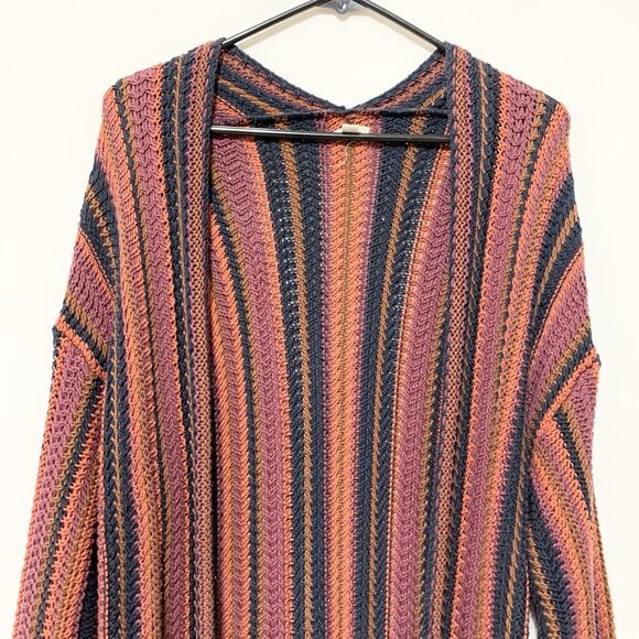 Urban Outfitters Ecote Riley Patterned Maxi Sweater Cardigan Boho Size M - Picture 5 of 14